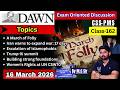 16 March 2026 | Opinion Analysis | March of Folly, World pressure, Trump-Xi summit, Women's Rights |