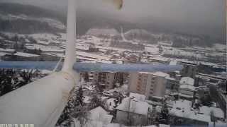 Multiplex Easystar: takeoff from the snow