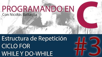 Estructuras de repetición  FOR - WHILE Y DO-WHILE en C