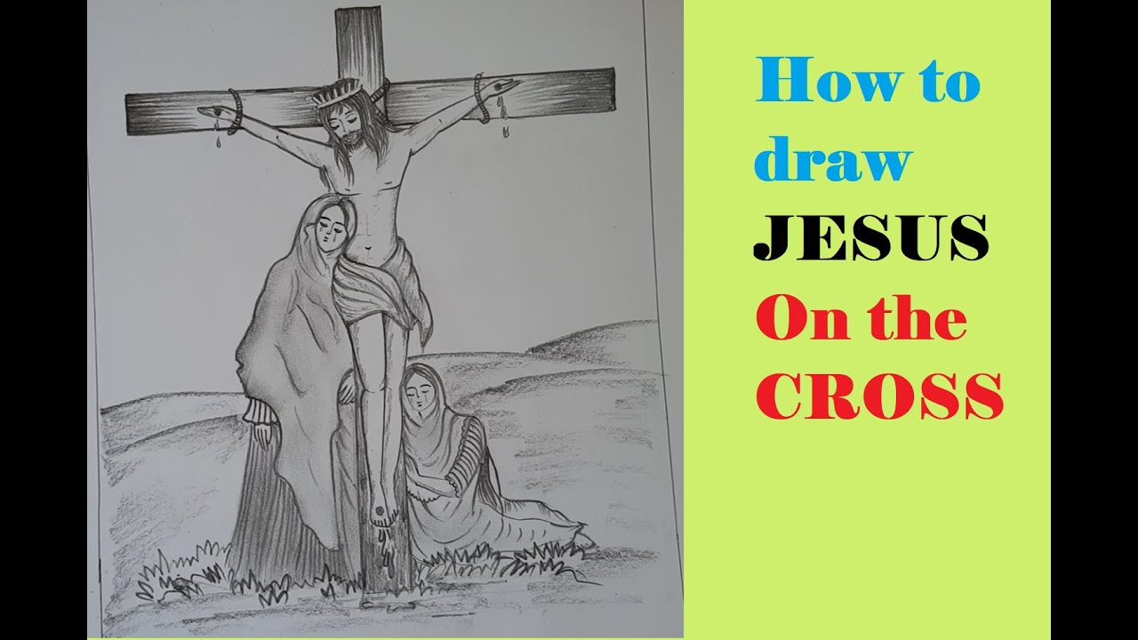 Jesus Cross Sketch Photos and Images