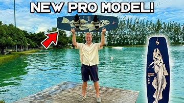 My NEW Pro Model! Slingshot Wake SALMON 2025 Board Review - Wakeboarding