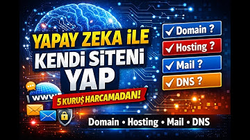 Yapay Zeka ile Kendi İnternet Siteni Yap | 5 Kuruş Harcamadan | Domain, Hosting, Mail