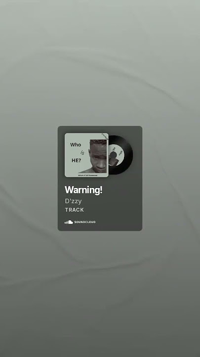 Listen to Warning! by D'zzy on #SoundCloudhttps://on.soundcloud.com/Wmi4TRNv5FoHWjQ8jk #soundcloud