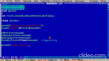 C program to perform addition, subtraction, multiplication and division