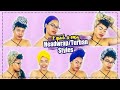 How to style turbansscarfs for natural hair  twa friendly krissyslifestyle
