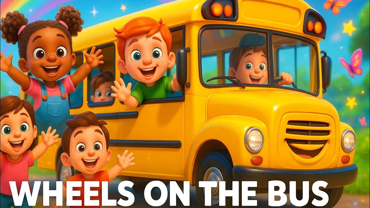 Wheels on the Bus 🚌🌟 | Bubble Beeps - Rhymes | Fun Kids Learning & Nursery Song