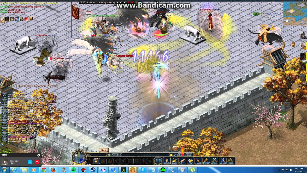 Conquer Online Warlord Server CTF 8/29/15 Part 2