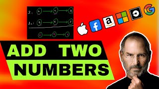 Add Two Numbers: 2 - Linked List + Math interview question @ google, apple, amazon, meta, microsoft