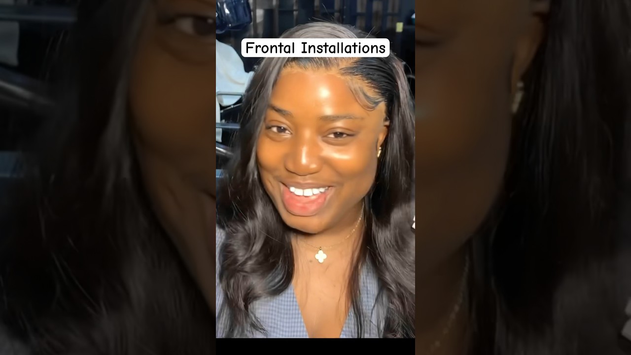 Frontal installations 😍🥰 #hairstyle #hairtutorial #frontalgaming # ...