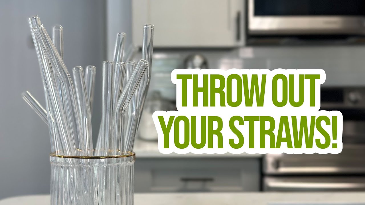 20 Pack Reusable Glass Straw Review - YouTube