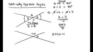 JC Geometry #5 Theorem 1 Vertically Opposite Angles