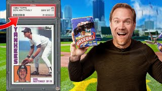 Opening a RARE Box of 1984 Topps Baseball 🔥 GEM MINT Mattingly & Strawberry Rookies AND MORE!