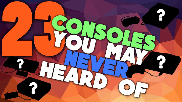 23 Gaming Consoles You've Probably Never Heard Of!