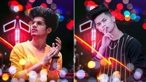 PICSART NEON BOKEH EFFECT - PHOTO EDITING TUTORIAL - NIKHIL EDITZ