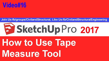 How to Use Tape Measure Tool in Sketchup V #16