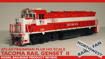 Atlas Trainman HO Tacoma Rail NRE Genset II  | Model Railroad Product Review
