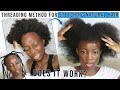 OVERNIGHT STRETCHING FOR 4C NATURAL HAIR | How To Stretch 4c Natural Hair With African Threading.
