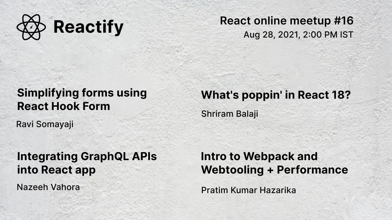 react online meetup #16 - YouTube