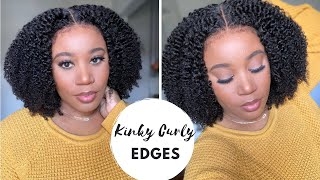 😮 WOW!!! IS IT GIVING NATURAL HAIRLINE?👀| TEXTURED COILS, KINKY EDGES | HERGIVENHAIR