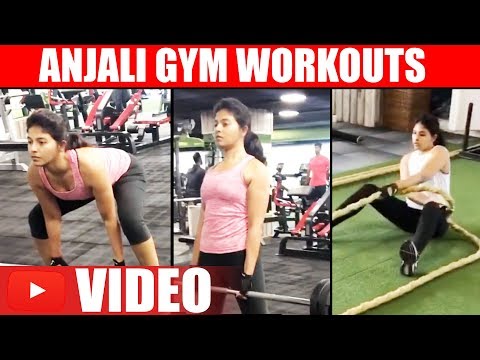 Anjali Tamil actress Gym Workout video