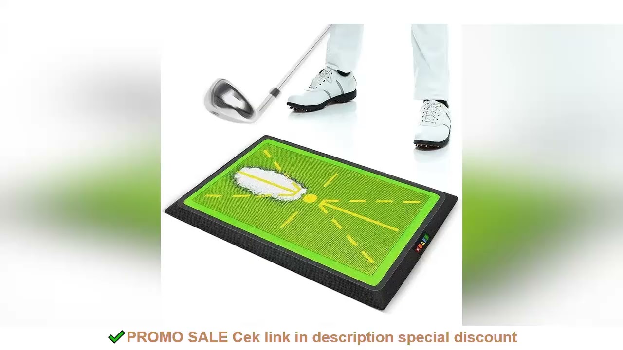 PGM Golf Strike Mat Bead Display Track Beginner Training Trace Detection Pad Swing Exerciser PM130-B