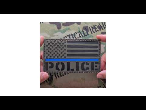 Thin Blue Line Blessed are the Peacemakers Morale Patch Hook & Loop  Police 