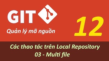 Quản lý mã nguồn với GIT - Bài 12 Local Repository - Multi file