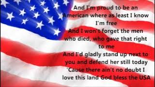 Lee Greenwood - God Bless The USA (Lyrics)