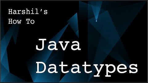 1.3 Basic structure of a Java Program and Java datatypes