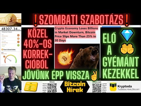 Bitcoin Hírek (413) - Szombati Szabotázs Elő a Gyémánt Kezekkel 