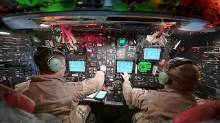 Inside US B52 Cockpit Dropping Massive Ordnance During Scary Air Raid