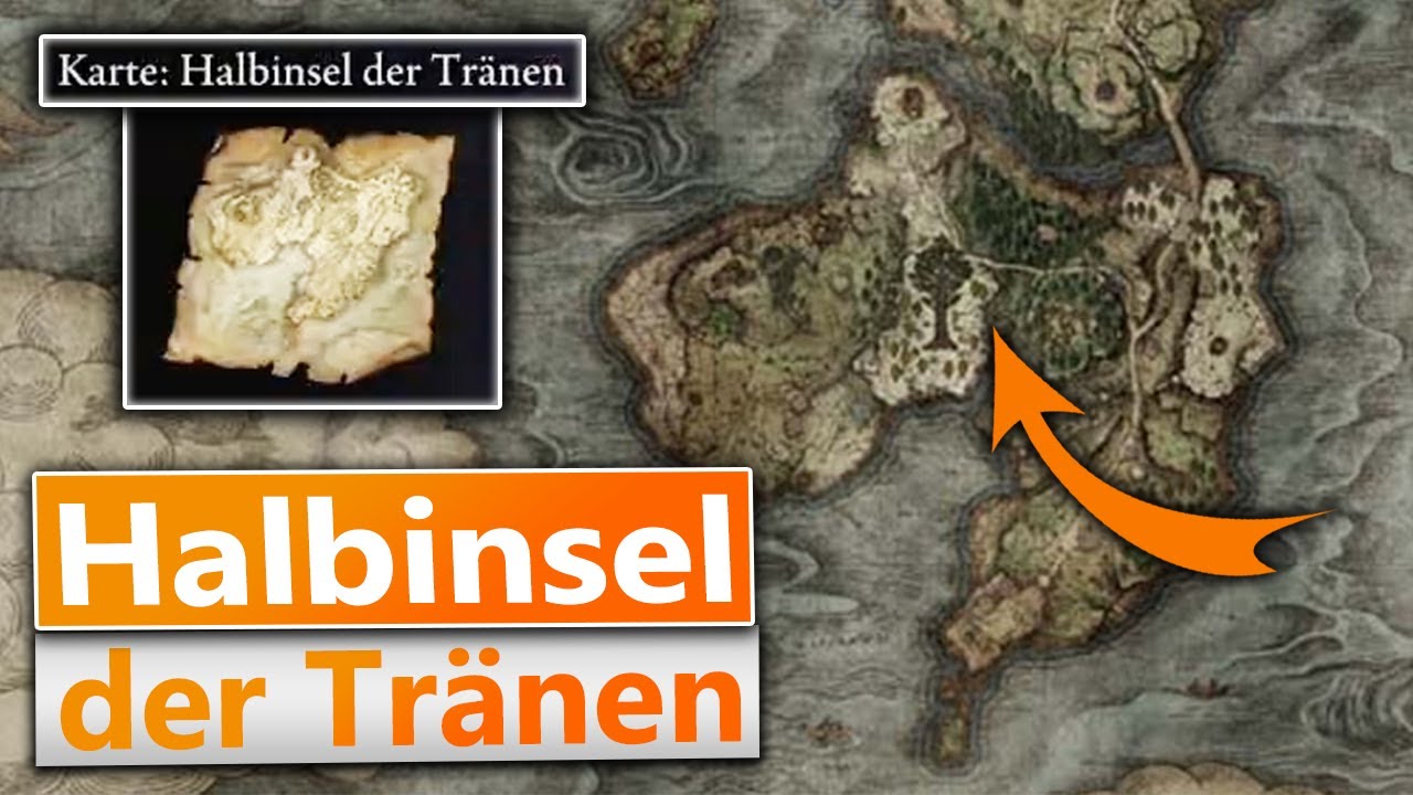 Halbinsel der Tränen Karte Fundort Map - Elden Ring Deutsch