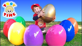 Giant Easter Eggs Hunt with Troy