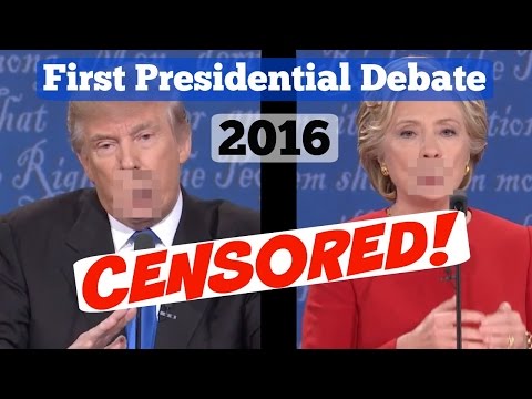 First Presidential Debate (TRUMP VS. HILLARY - GONE SEXUAL) 2016