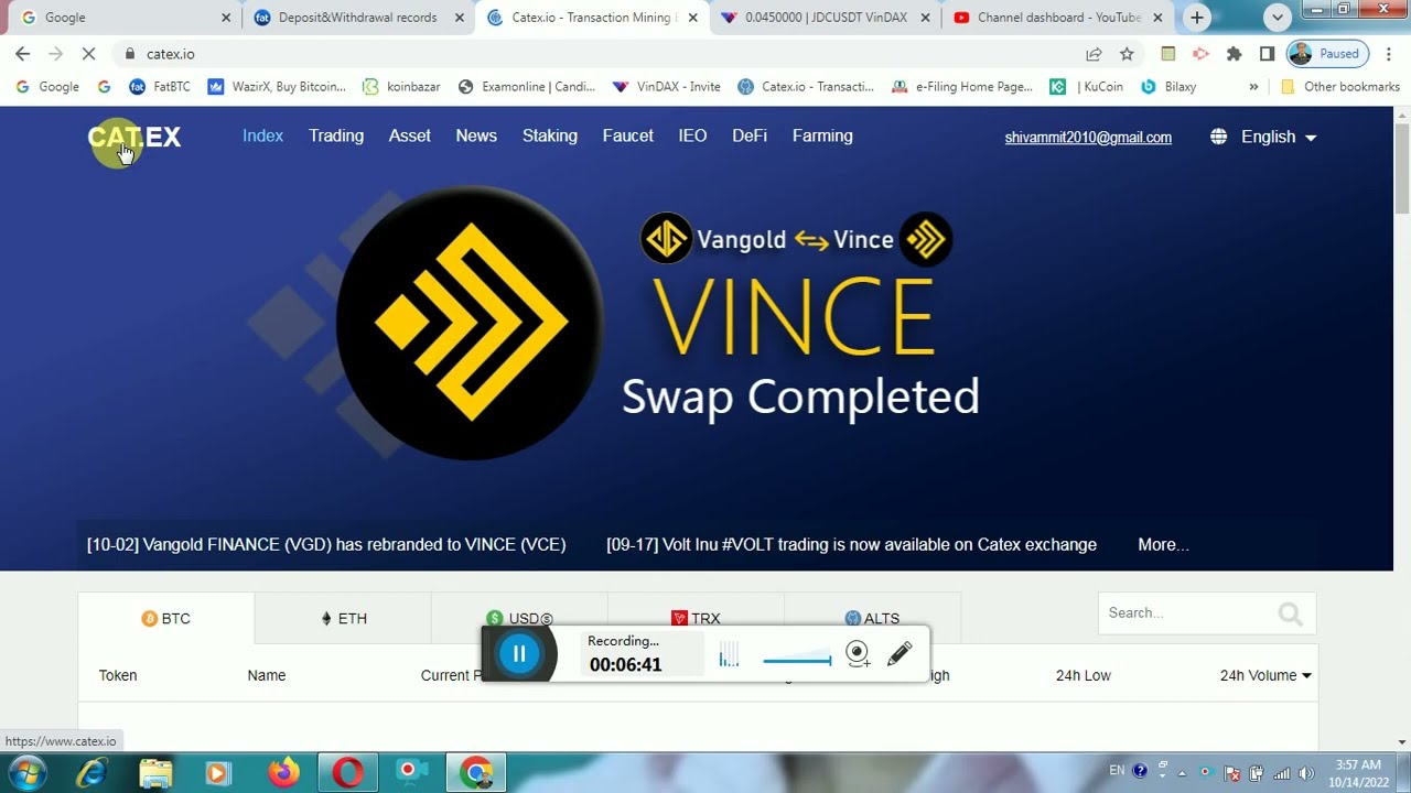how to deposit 1084 jdc jd coin catex exchange