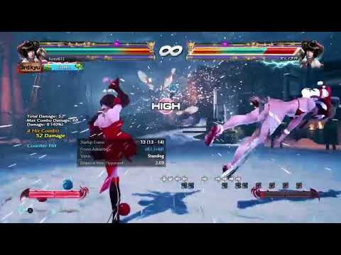 Eliza Counterhit QCB+3 Divekick Combo 68 Damage Season 4 TEKKEN™7_20220614120851