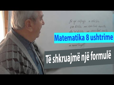 Video: Si Të Shkruajmë Një Formulë Matematikore