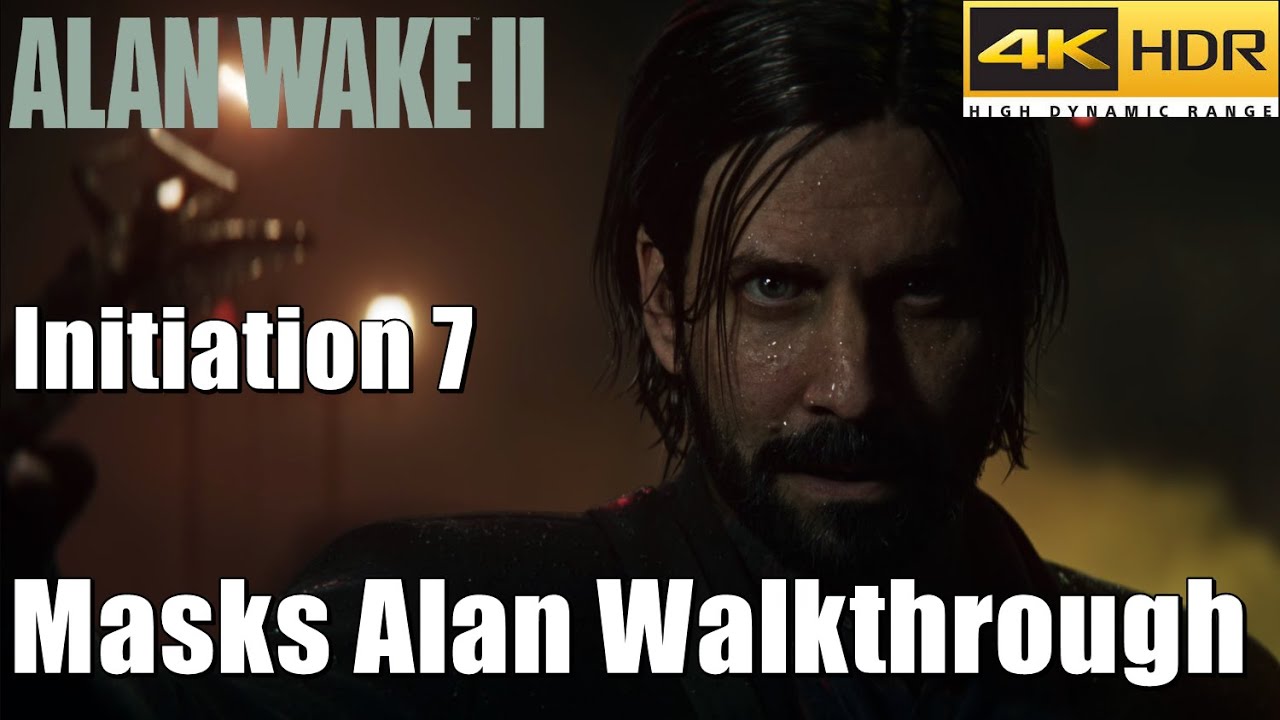 Alan Wake 2 - Initiation 7 Masks Alan Walkthrough - YouTube