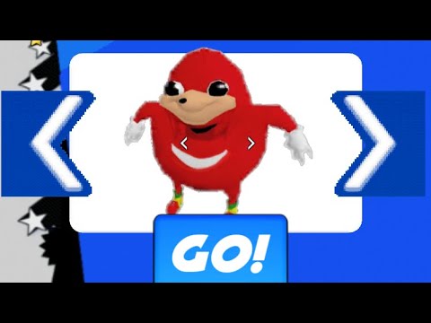 Go Sanic goo! android/iOS - Knuckles meme gameplay