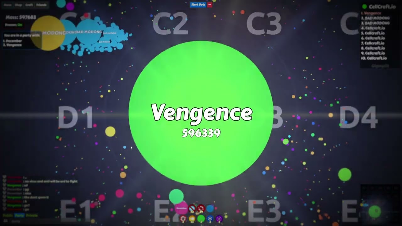 Cellcraft.io Power Destruction #1 | Recombine Spams