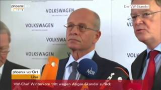 Rücktritt Winterkorn: Statements des Aufsichtsrats am 23.09.2015