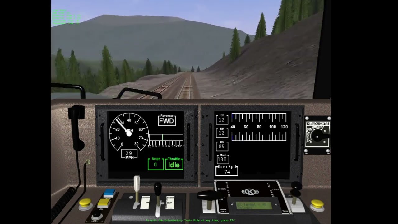 Microsoft Train Simulator: Marias Pass (Shelby to Whitefish) Timelapse