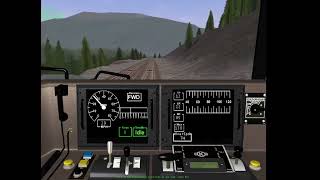 Microsoft Train Simulator: Marias Pass (Shelby to Whitefish) Timelapse