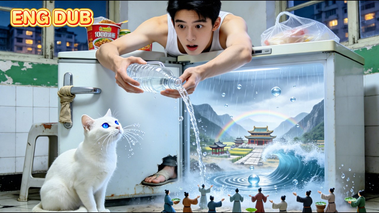 【ENG DUB】🔥Poor Guy Finds Lilliputian World —One Splash, Torrential Rain, and He Becomes a God