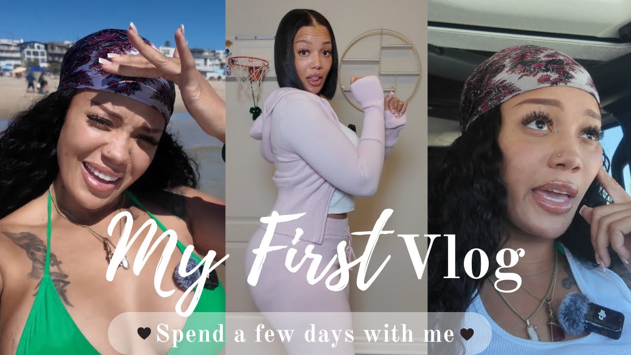 Мой ПЕРВЫЙ видеоблог — проведите несколько дней со мной | Пляжный отдых + Перевозка одежды + Мини...