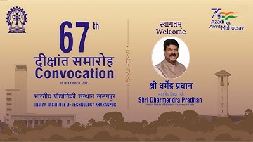 67th Convocation IIT Kharagpur - 2021