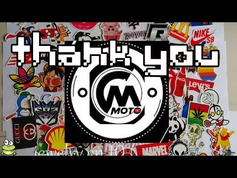 cm moto sticker (thank you)