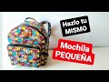 Como hacer MOCHILA INFANTIL - backpack diy tutorial