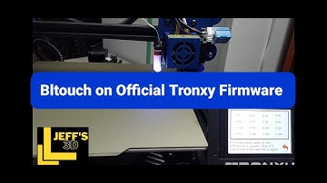 Bltouch on Official Tronxy Marlin Firmware