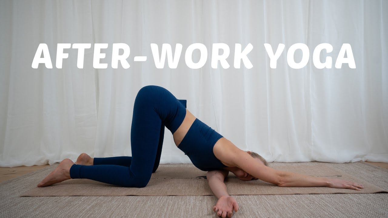After work yoga I Calming yoga flow I Yoga after sitting all day YouTube